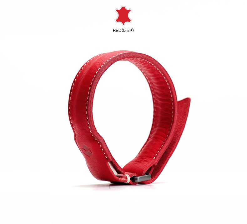 SLG Design Minerva Box Leather Bracelet Cableレッド