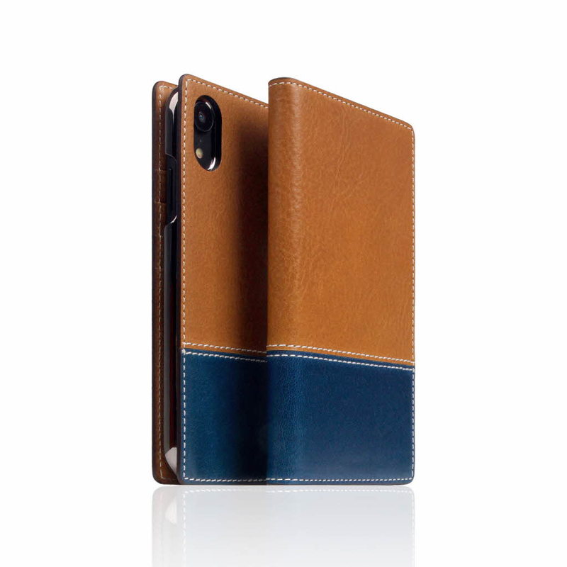 iPhone XR ケース 手帳型 本革 SLG Design Temponata Leather case