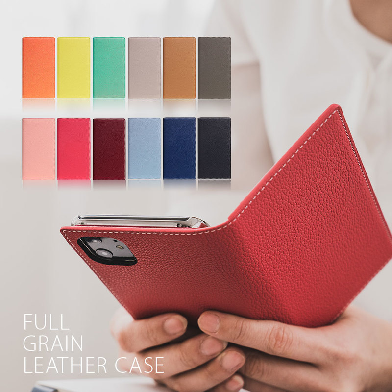 【iPhone 12 Pro / 12 / 11 / XR】Full Grain Leather Case