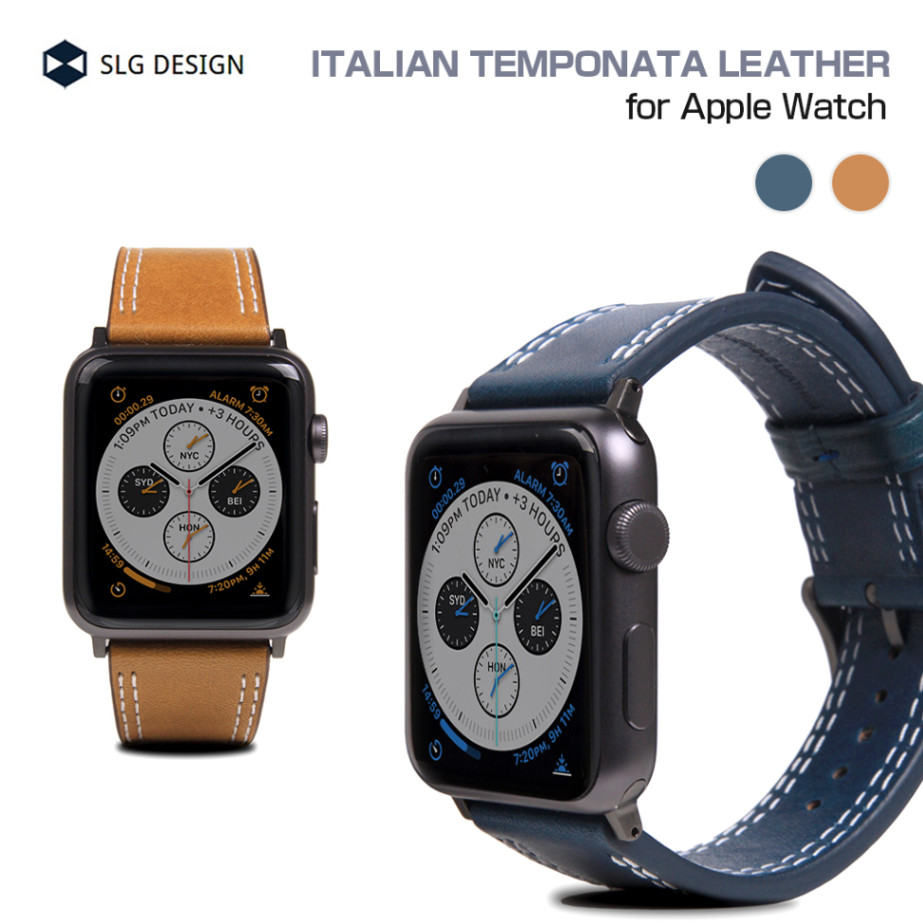 本革 Italian Temponata Leather [Apple Watch Ultra 49mm, 45/44/42mm]