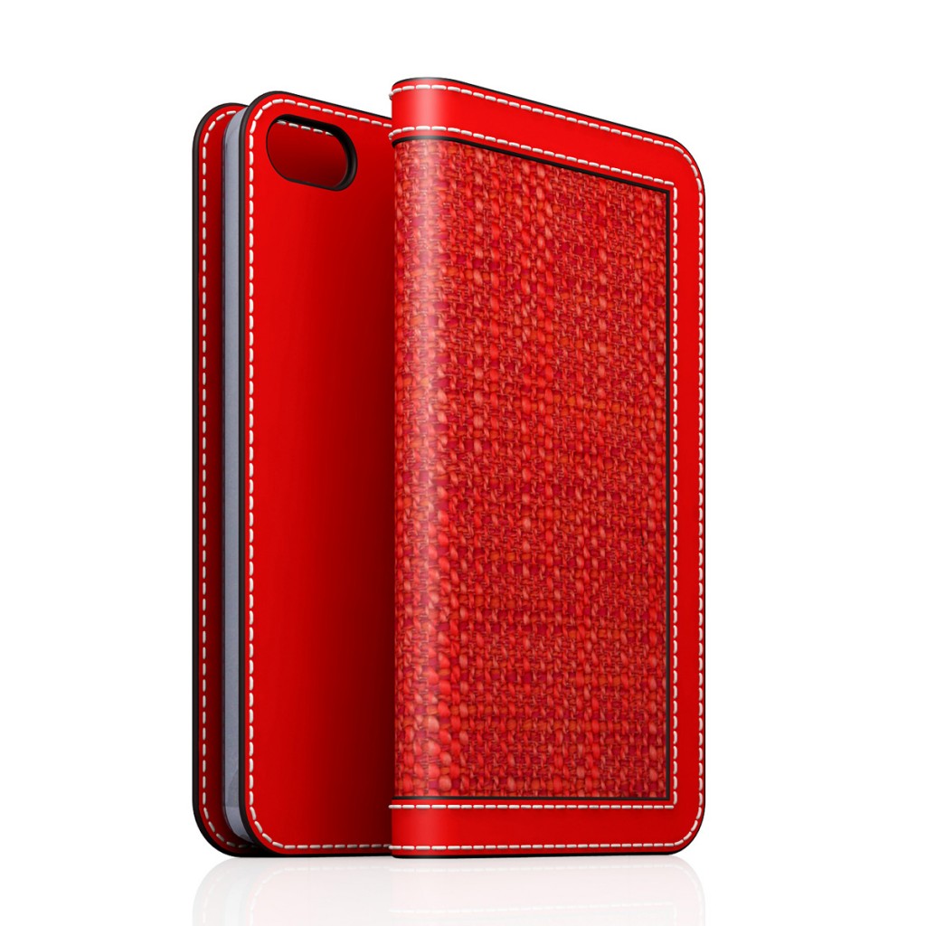 [iPhone5/5s] D5 Edition Calf Skin Leather Diary レッド
