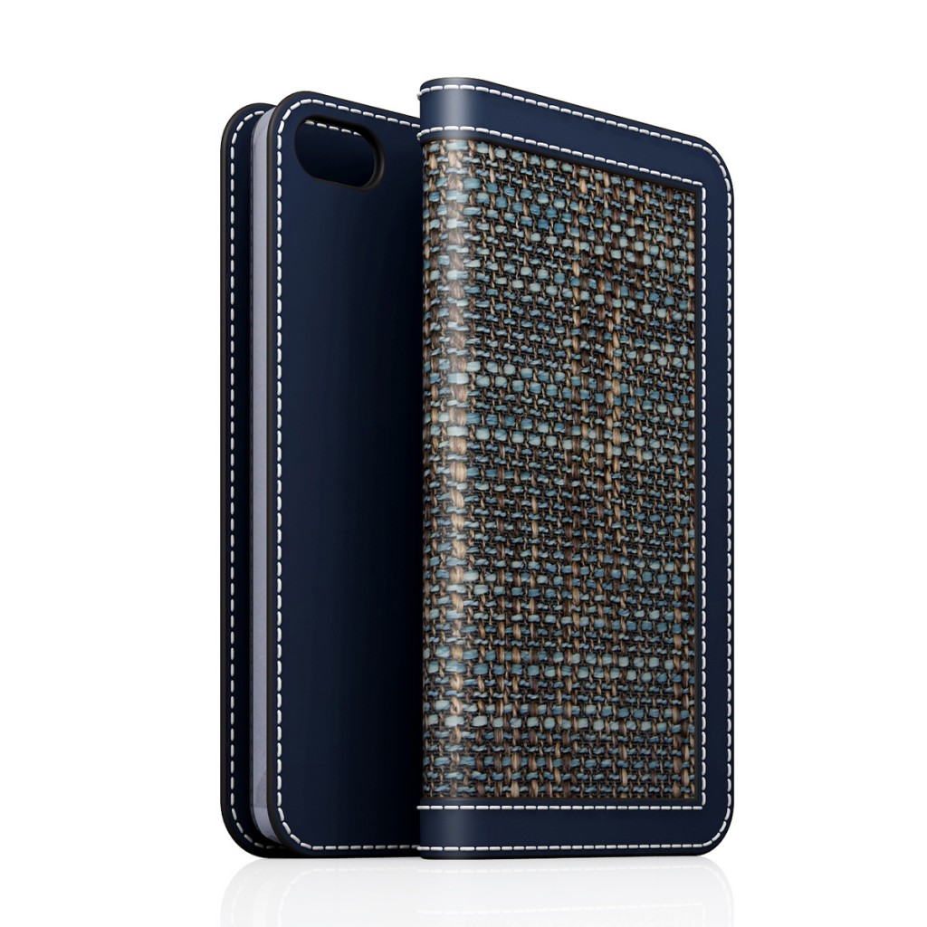 [iPhone5/5s] D5 Edition Calf Skin Leather Diary ネイビー