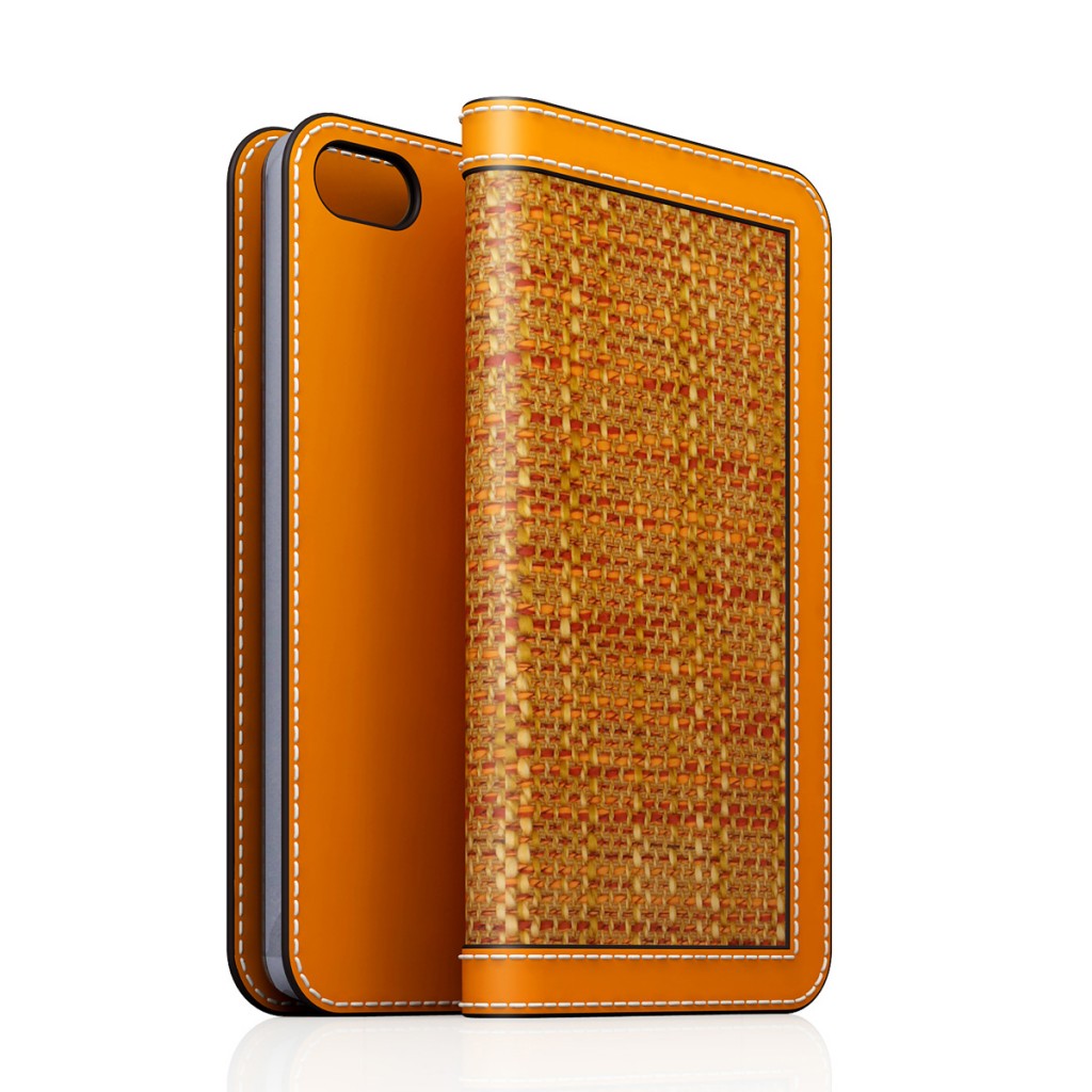 [iPhone5/5s] D5 Edition Calf Skin Leather Diary オレンジ