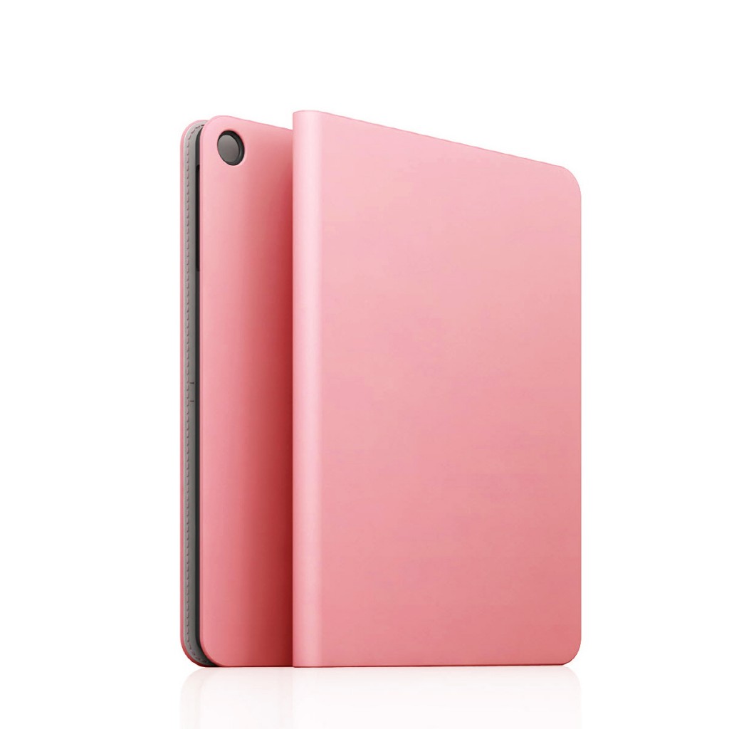 [iPad Air] D5 Calf Skin Leather Diary ベビーピンク
