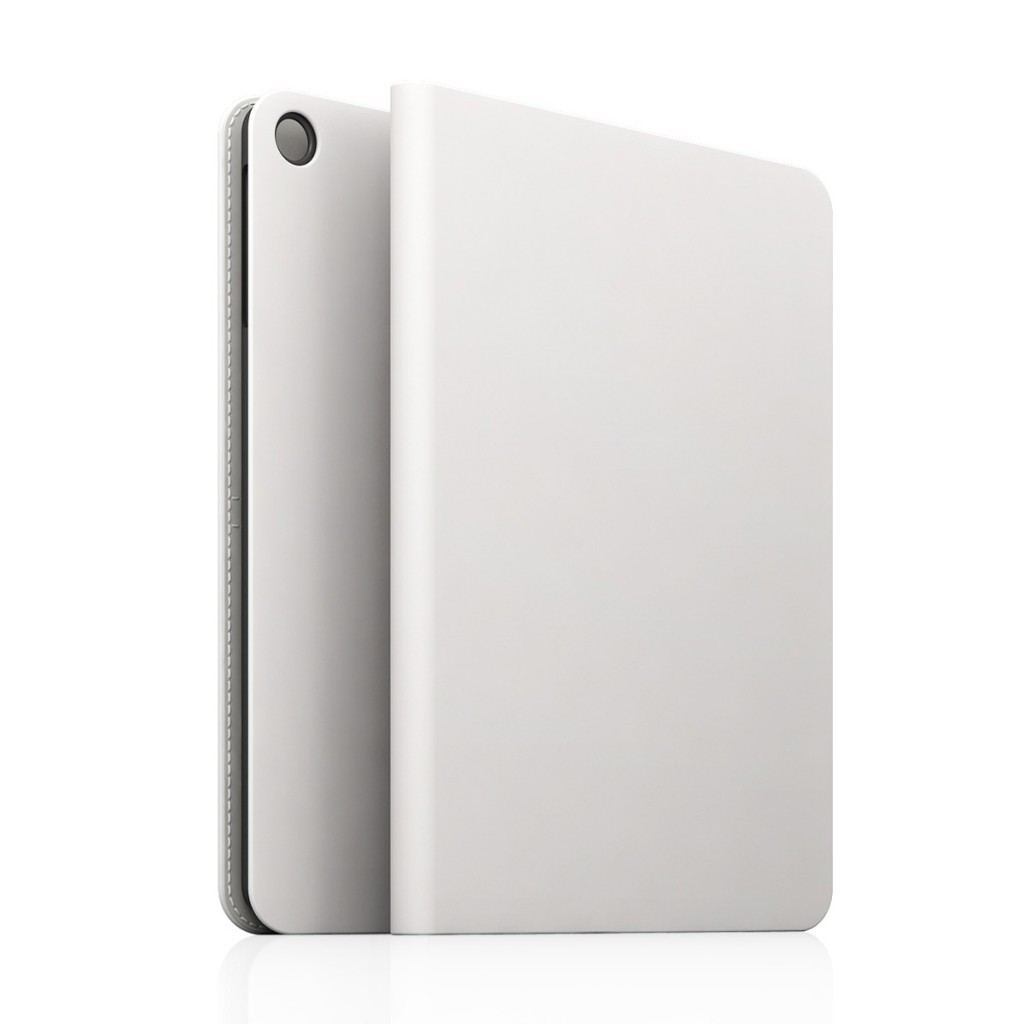[iPad Air] D5 Calf Skin Leather Diary ホワイト