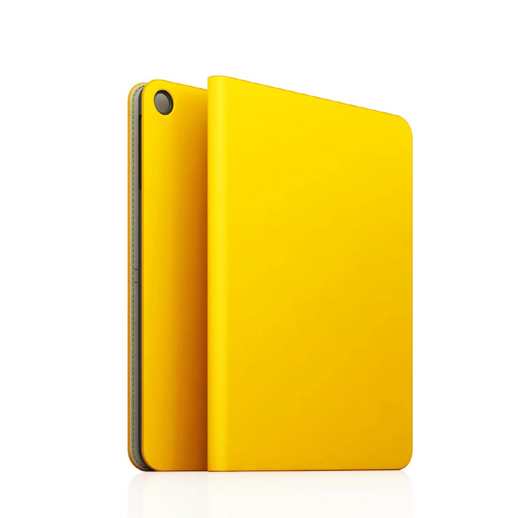 [iPad Air] D5 Calf Skin Leather Diary イエロー