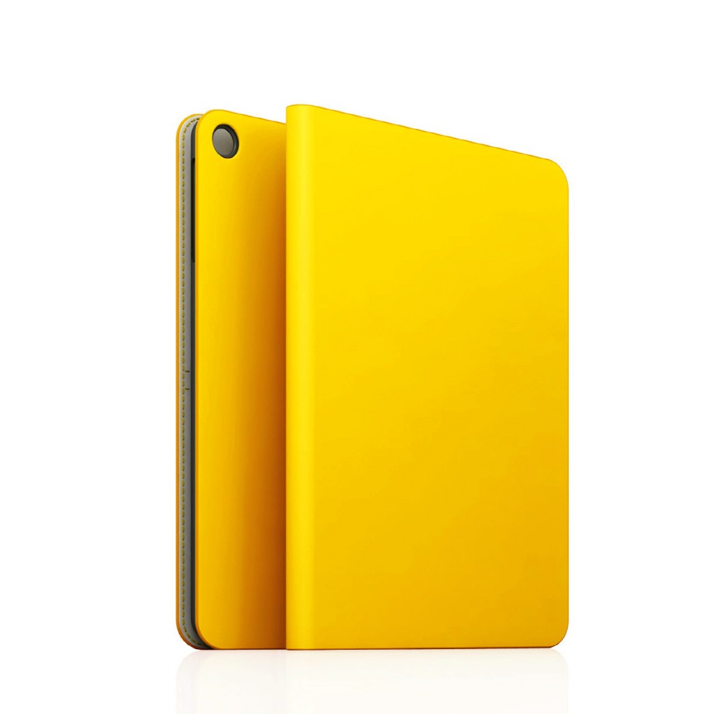 [iPad Air] D5 Calf Skin Leather Diary イエロー