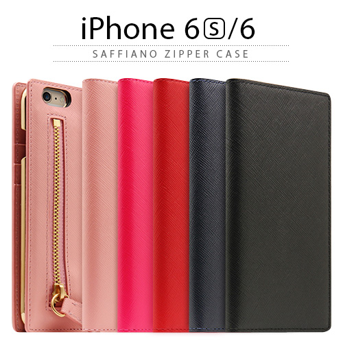 iPhone6s/6 Saffiano Zipper Case(サフィアーノジッパーケース)
