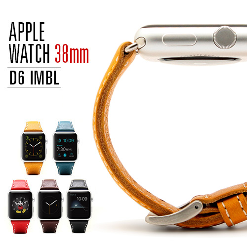Apple Watch バンド 38mm用（Series 1,Series 2 対応）D6 IMBL（ディーシックス アイエムビーエル）アップルウォッチ レザー