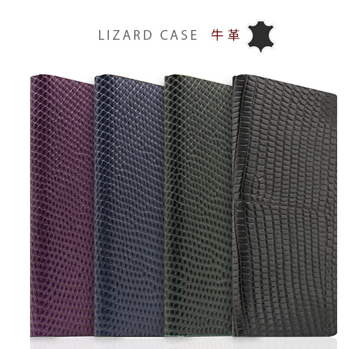 iPhone XS / X ケース 手帳型 本革 SLG Design Lizard Case