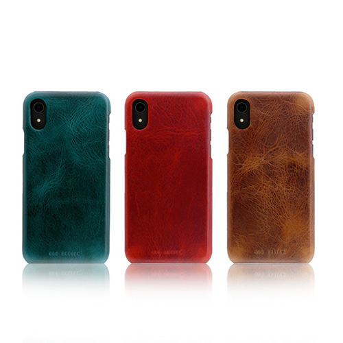 iPhone XR ケース 本革 SLG Design Badalassi Wax Bar case