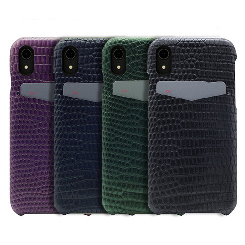 iPhone XR ケース 本革 SLG Design Lizard Leather Back Case