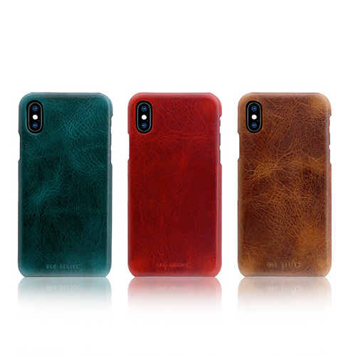 iPhone XS / X ケース 本革 SLG Design Badalassi Wax Bar case