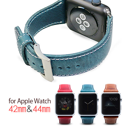 Apple Watch レザーバンド 42/44mm 対応 SLG Design バダラッシワックスレザー 本革 アップルウォッチ ベルト