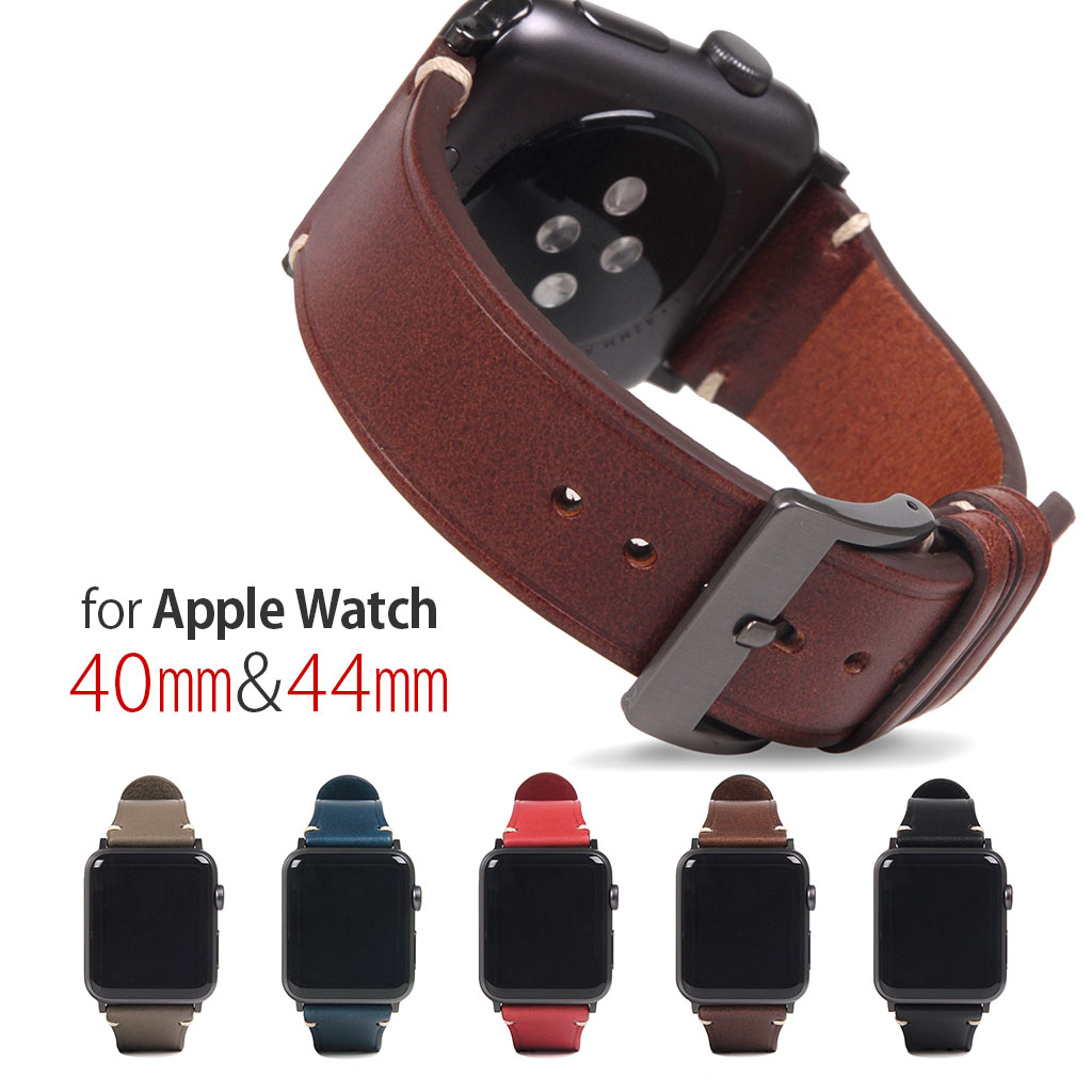 【Apple Watch Series SE/6/5/4/3/2/1】Italian Buttero Leather